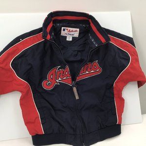 Majestic MLB Youth Cleveland Indians Double Climate Full Zip Jacket, youth  7